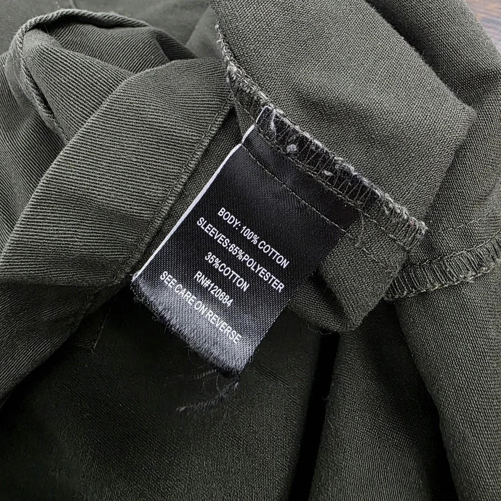 Torrid Military Shirt Jacket Olive Drab‎ Green Utility Black Sleeves Womens 00 - Picture 4 of 7